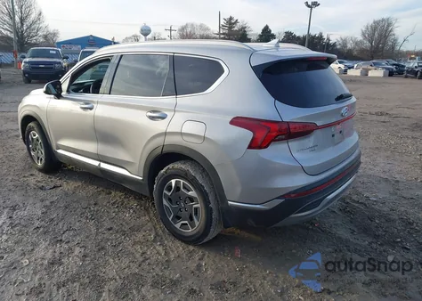 2021 Hyundai Santa Fe Hybrid Blue z USA, uszkodzony, nr VIN KM8S2DA11MU012007